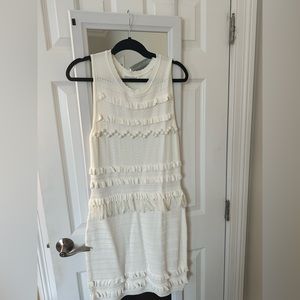 Endless Rose white Pom Pom Knit Dress